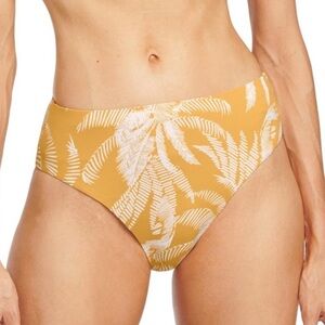 Robin Piccone Chandy High Waist Bikini Bottoms in Dandelion SZ S NWOT